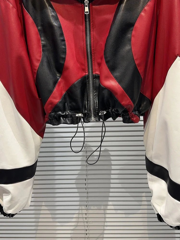 Zip-Up Rider Leather Jacket
