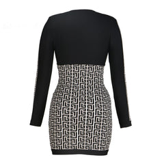 Zipper Bodycon Bandage Dress